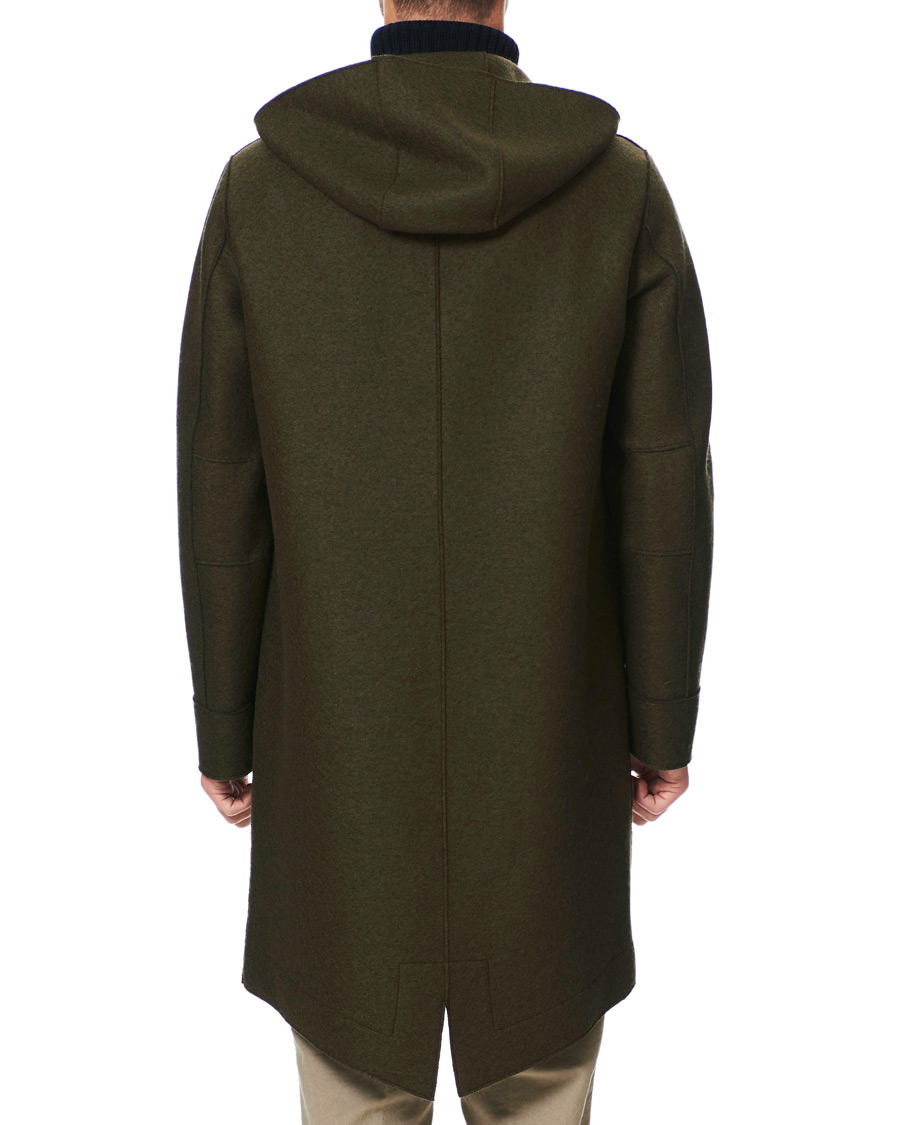 Herre | Jakker | Harris Wharf London | Pressed Wool Fishtail Parka Moss Green