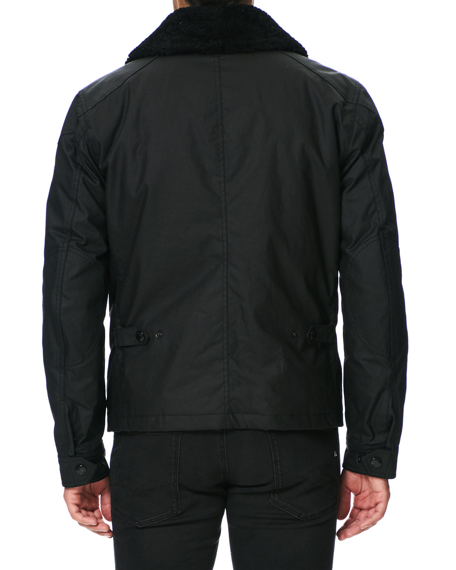Herre | Jakker | Belstaff | Patrol Waxed Sherling Jacket Black