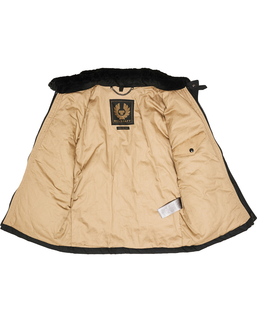 Herre | Jakker | Belstaff | Patrol Waxed Sherling Jacket Black