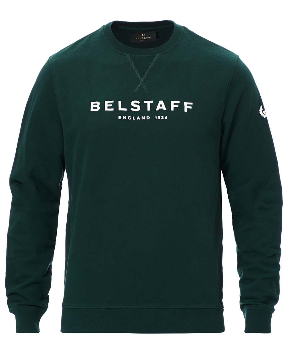 Herre | Trøjer | Belstaff | 1924 Crew Neck Logo Sweat Pine