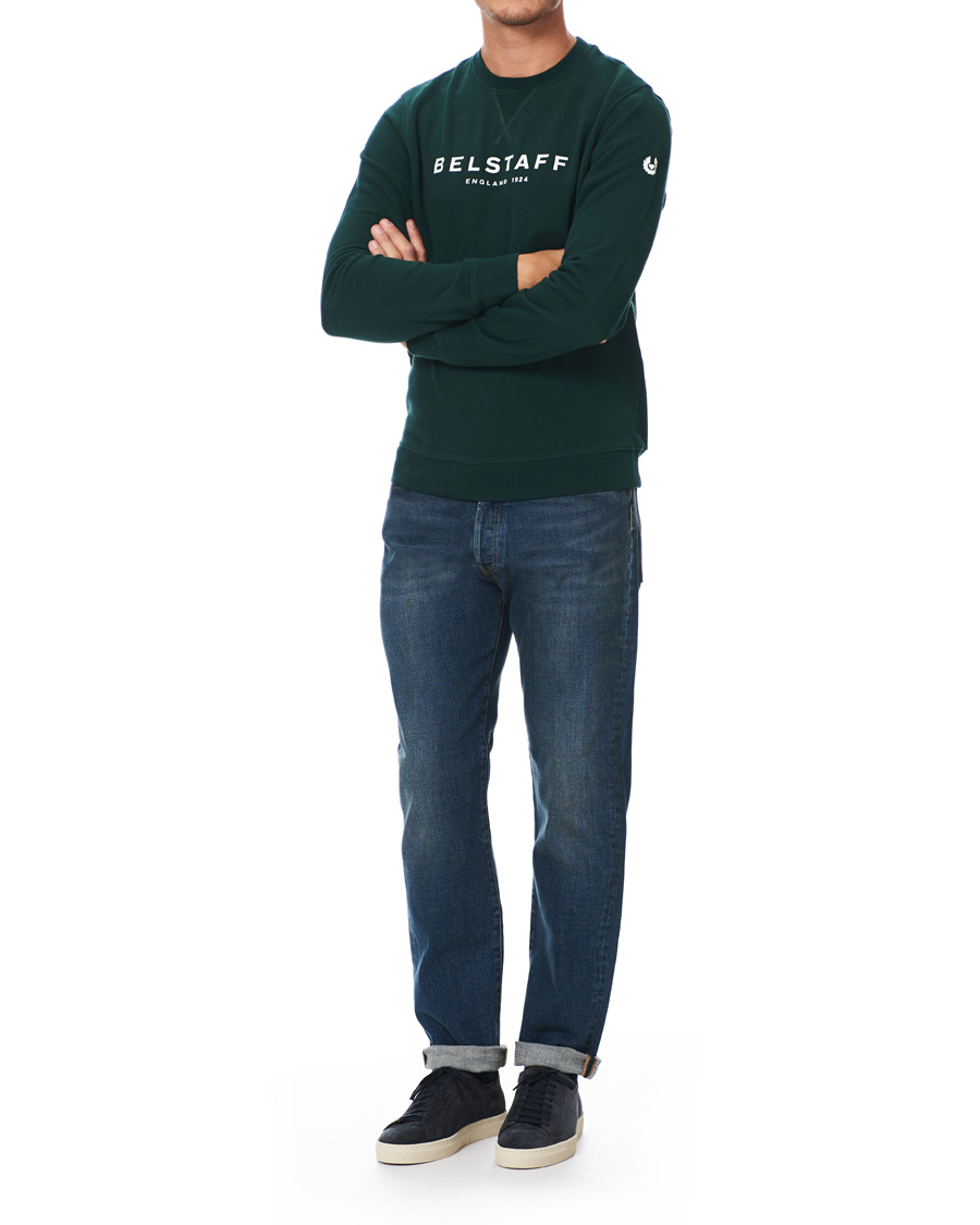 Herre | Trøjer | Belstaff | 1924 Crew Neck Logo Sweat Pine