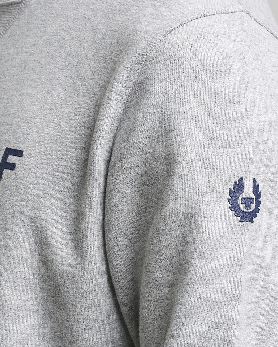 Herre | Trøjer | Belstaff | 1924 Crew Neck Logo Sweat Grey Melange
