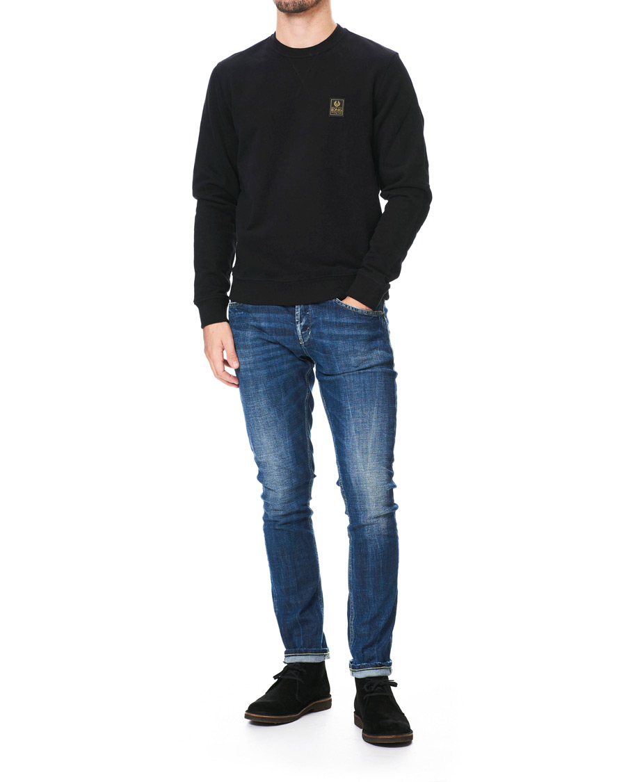 Herre | Trøjer | Belstaff | Long Way Up Crew Neck Sweatshirt Black