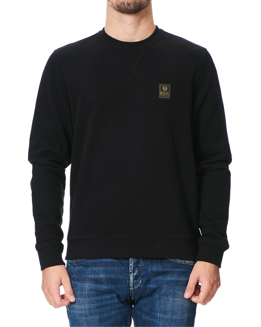 Herre | Trøjer | Belstaff | Long Way Up Crew Neck Sweatshirt Black