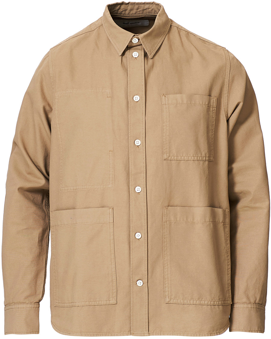 Herre | Skjorter | Norse Projects | Thorsten Canvas Overshirt Utility Khaki