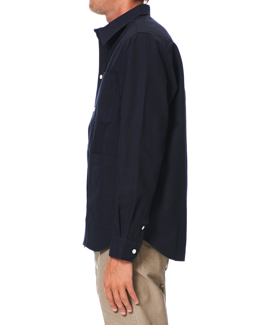 Herre | Skjorter | Norse Projects | Thorsten Canvas Overshirt Dark Navy