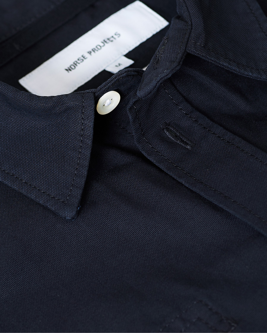 Herre | Skjorter | Norse Projects | Thorsten Canvas Overshirt Dark Navy