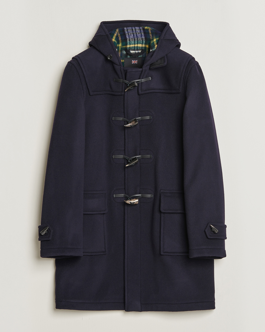 Herre | Jakker | Gloverall | Morris Duffle Coat Navy/Dress Gordon
