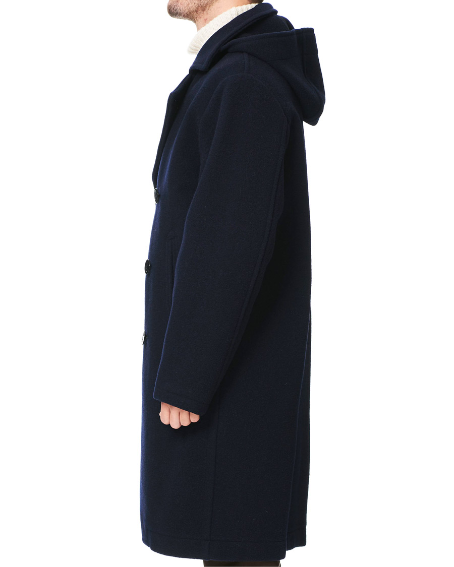 Herre | Jakker | Gloverall | Shakelton Long Peacoat Navy