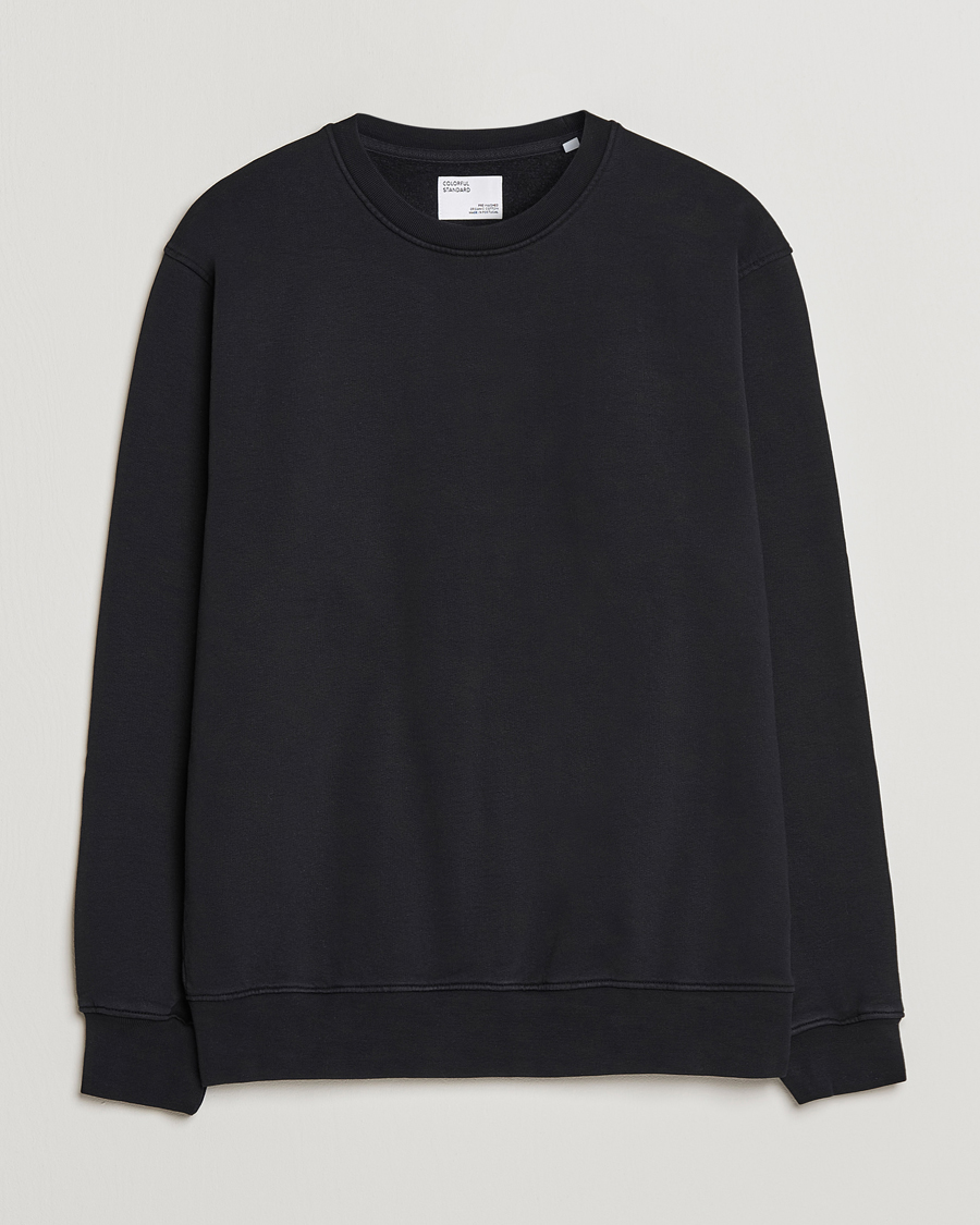 Herre | Trøjer | Colorful Standard | Classic Organic Crew Neck Sweat Deep Black