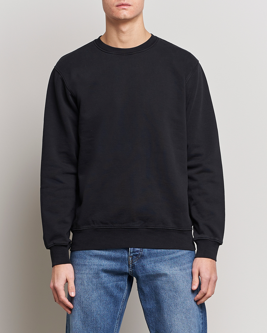 Herre | Trøjer | Colorful Standard | Classic Organic Crew Neck Sweat Deep Black