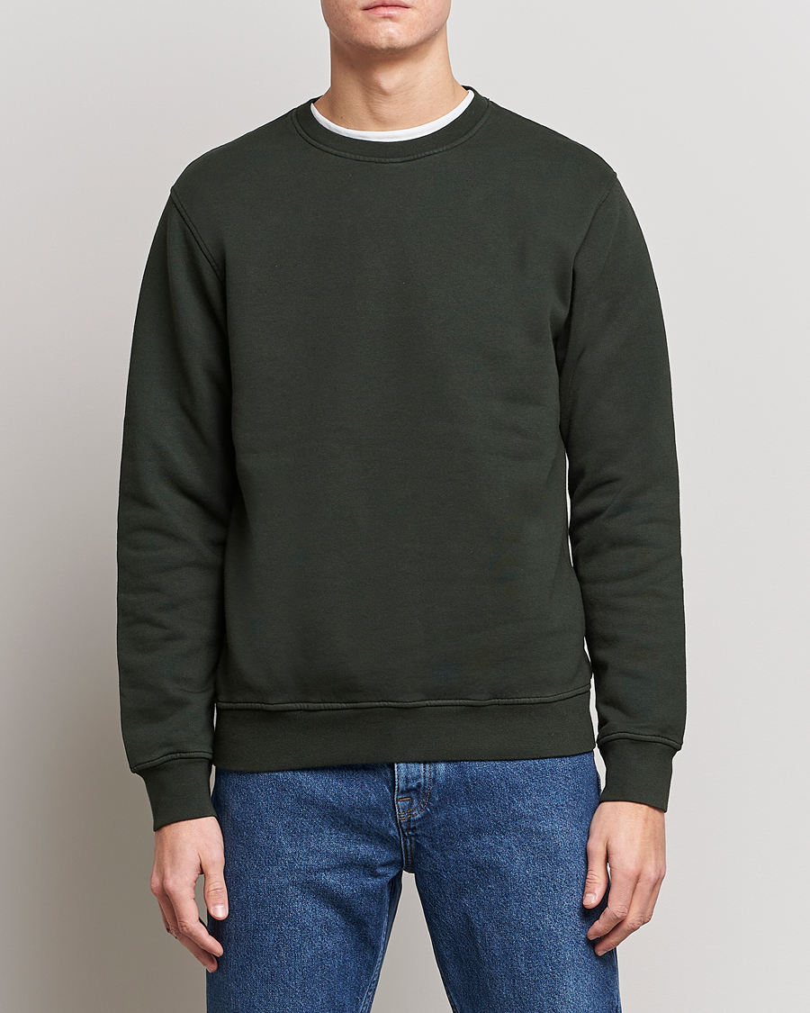 Herre | Sweatshirts | Colorful Standard | Classic Organic Crew Neck Sweat Hunter Green
