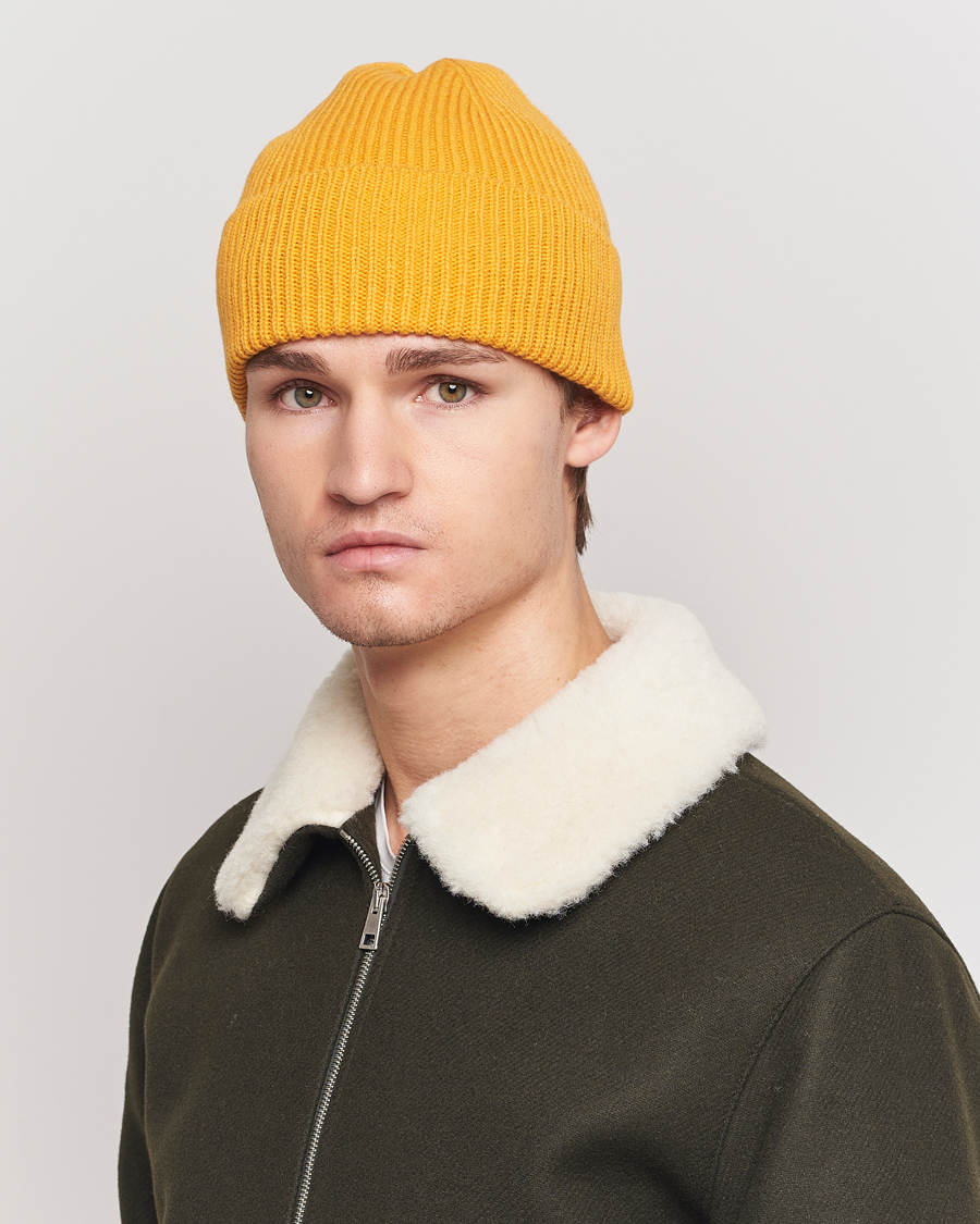 Herre | Colorful Standard | Colorful Standard | Merino Wool Beanie Burned Yellow