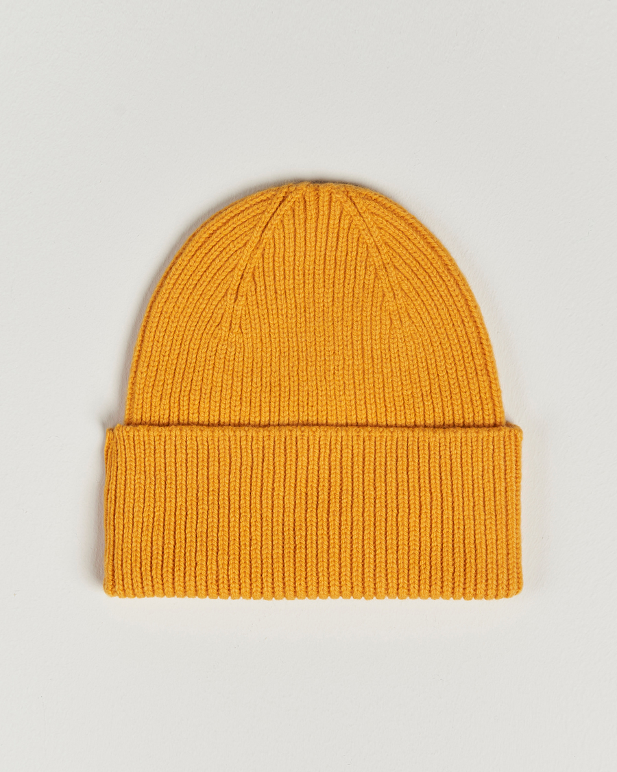 Herre | Huer | Colorful Standard | Merino Wool Beanie Burned Yellow