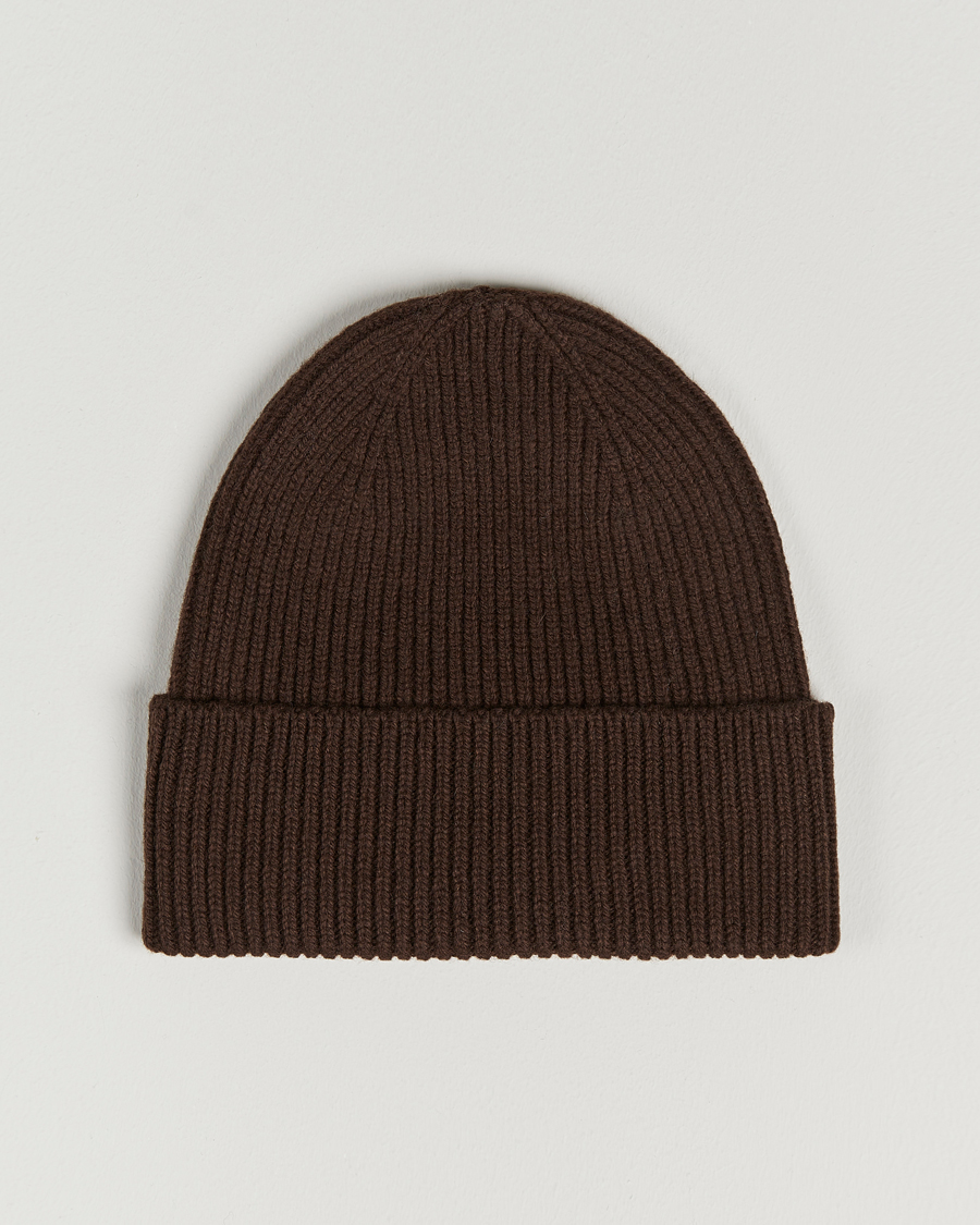 Herre | Colorful Standard Merino Wool Beanie Coffee Brown | Colorful Standard | Merino Wool Beanie Coffee Brown