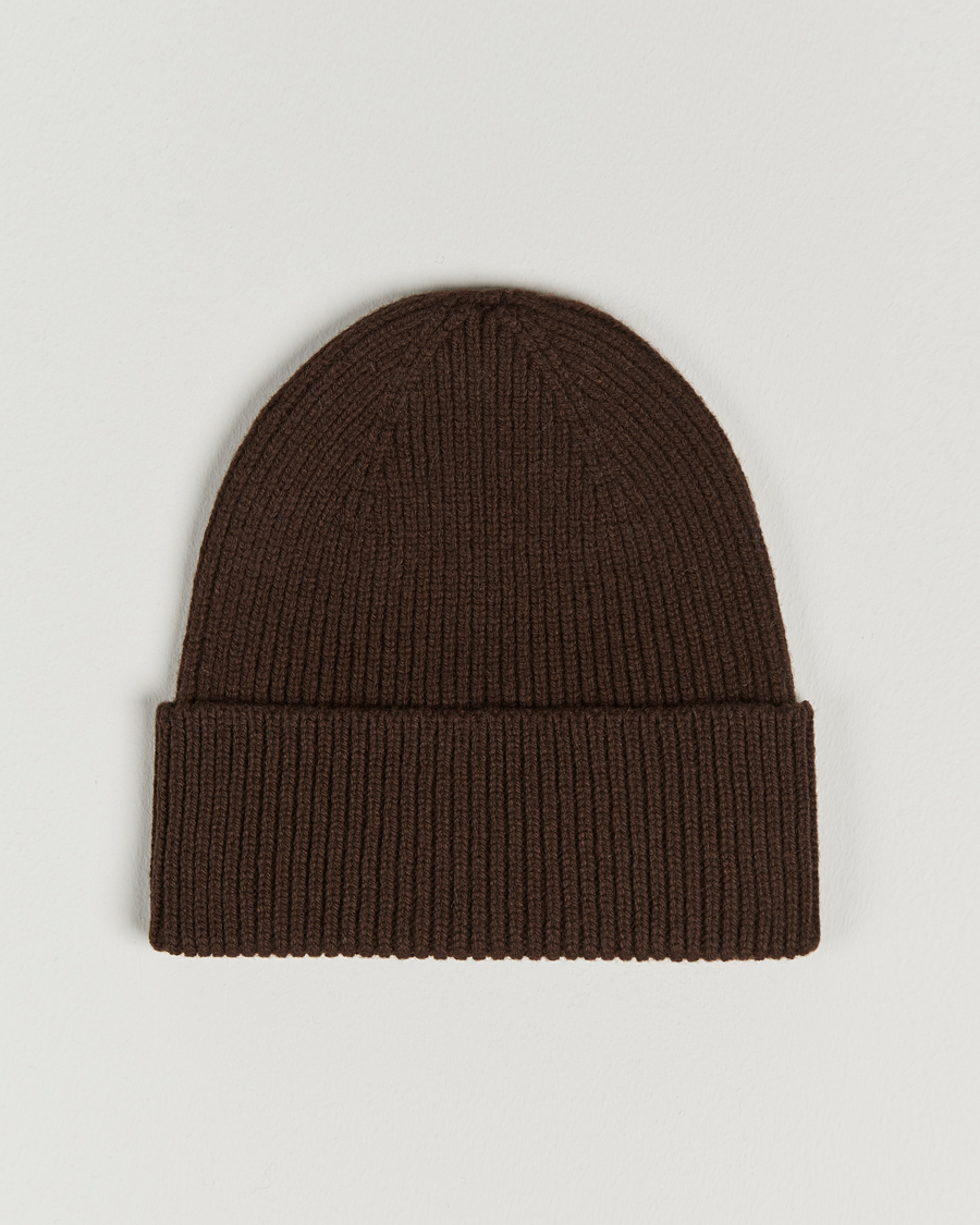 Herre | Colorful Standard Merino Wool Beanie Coffee Brown | Colorful Standard | Merino Wool Beanie Coffee Brown