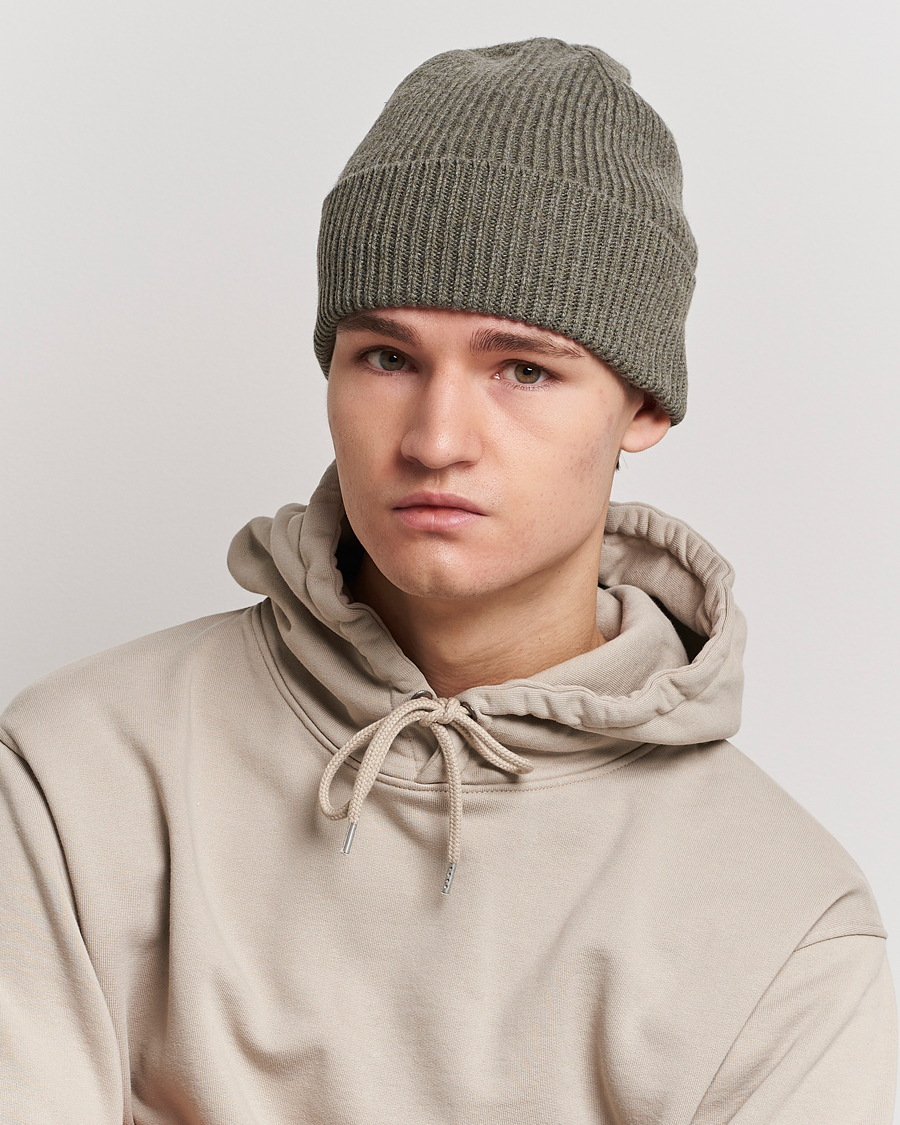 Herre | Tilbehør | Colorful Standard | Merino Wool Beanie Dusty Olive