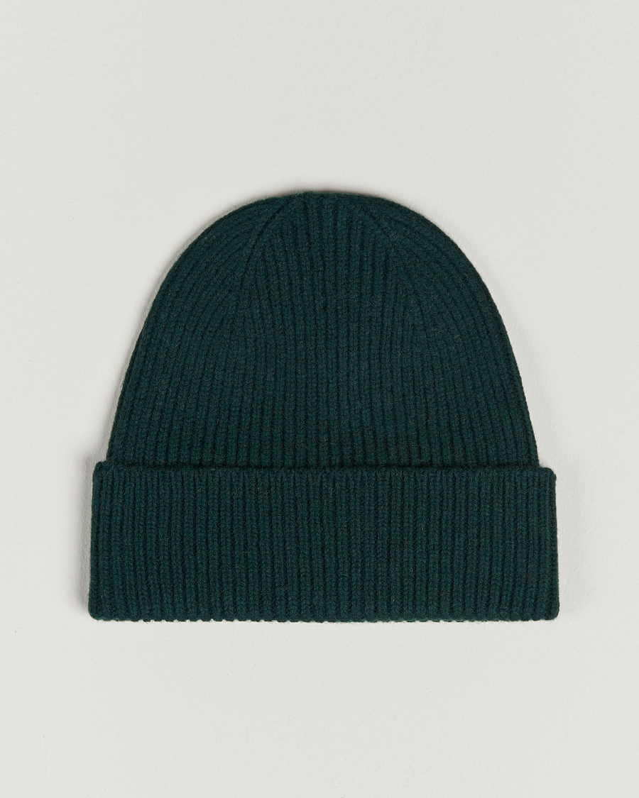 Herre | Colorful Standard Merino Wool Beanie Emerald Green | Colorful Standard | Merino Wool Beanie Emerald Green