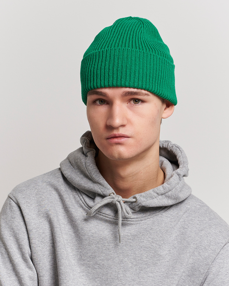 Herre | Huer | Colorful Standard | Merino Wool Beanie Kelly Green