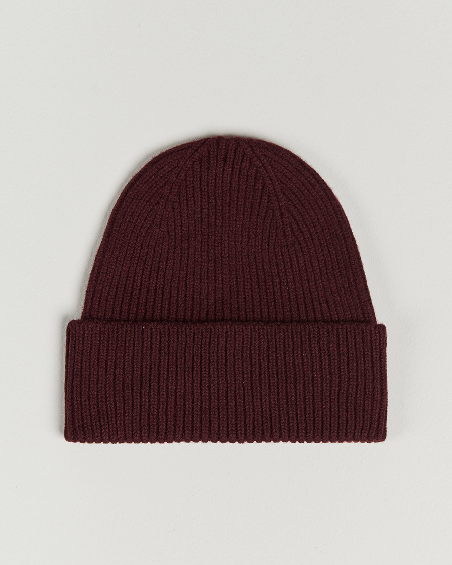 Herre | Colorful Standard Merino Wool Beanie Oxblood Red | Colorful Standard | Merino Wool Beanie Oxblood Red