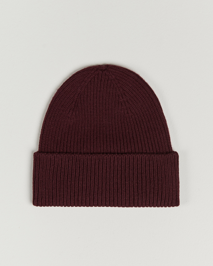 Herre | Colorful Standard Merino Wool Beanie Oxblood Red | Colorful Standard | Merino Wool Beanie Oxblood Red