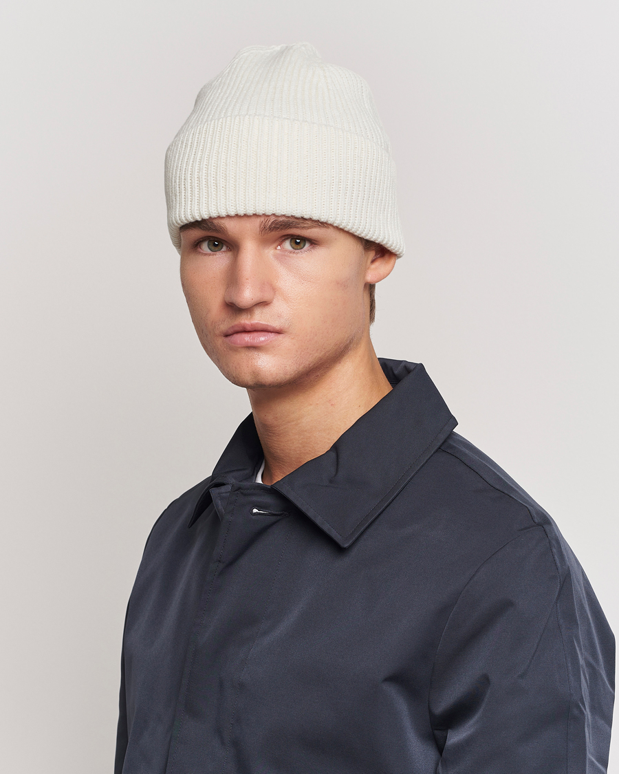 Herre | Basics | Colorful Standard | Merino Wool Beanie Optical White