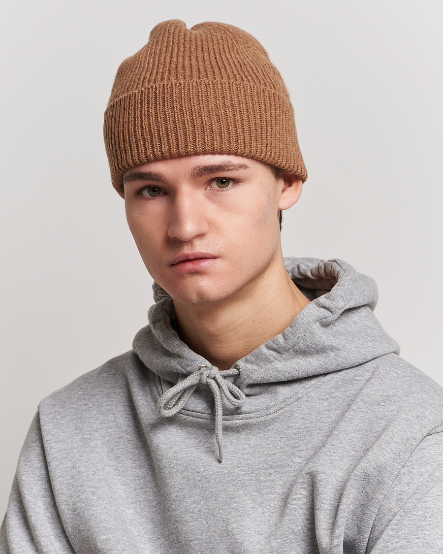 Herre | Huer | Colorful Standard | Merino Wool Beanie Sahara Camel