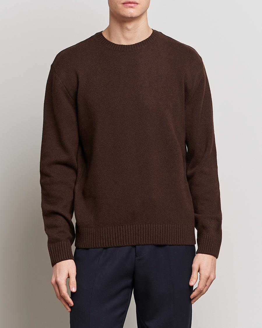 Herre | Afdelinger | Colorful Standard | Classic Merino Wool Crew Neck Coffee Brown