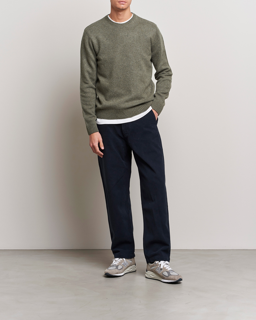 Herre | Trøjer | Colorful Standard | Classic Merino Wool Crew Neck Dusty Olive