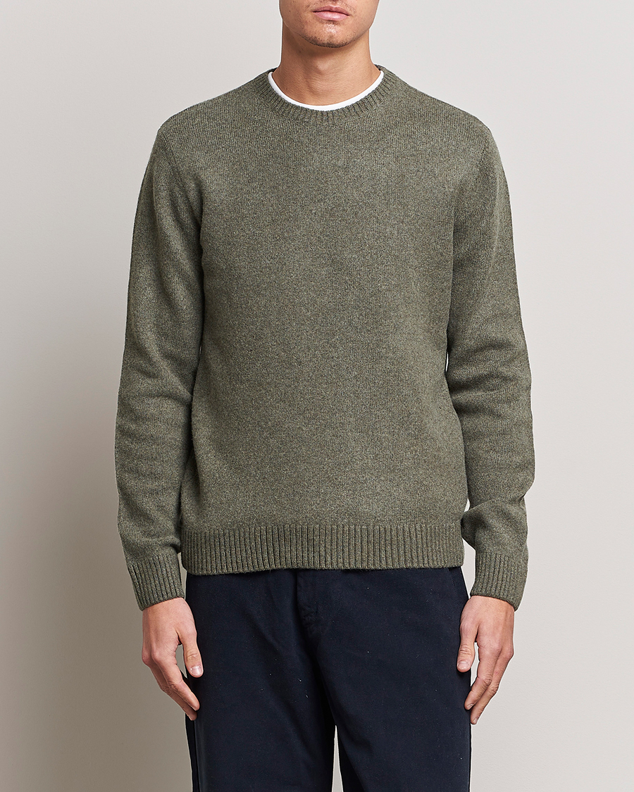 Herre | Strikkede trøjer | Colorful Standard | Classic Merino Wool Crew Neck Dusty Olive