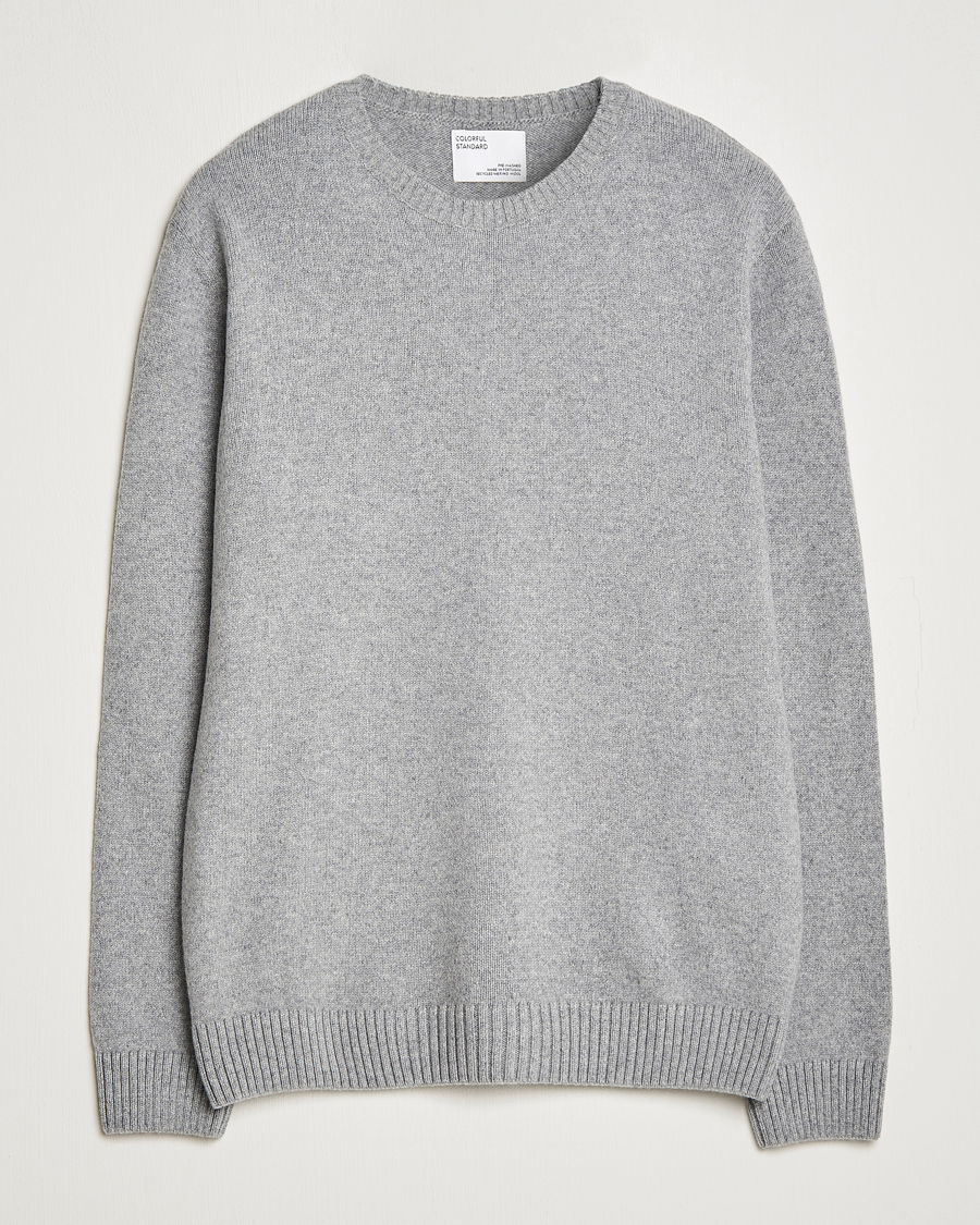 Herre | Trøjer | Colorful Standard | Classic Merino Wool Crew Neck Heather Grey