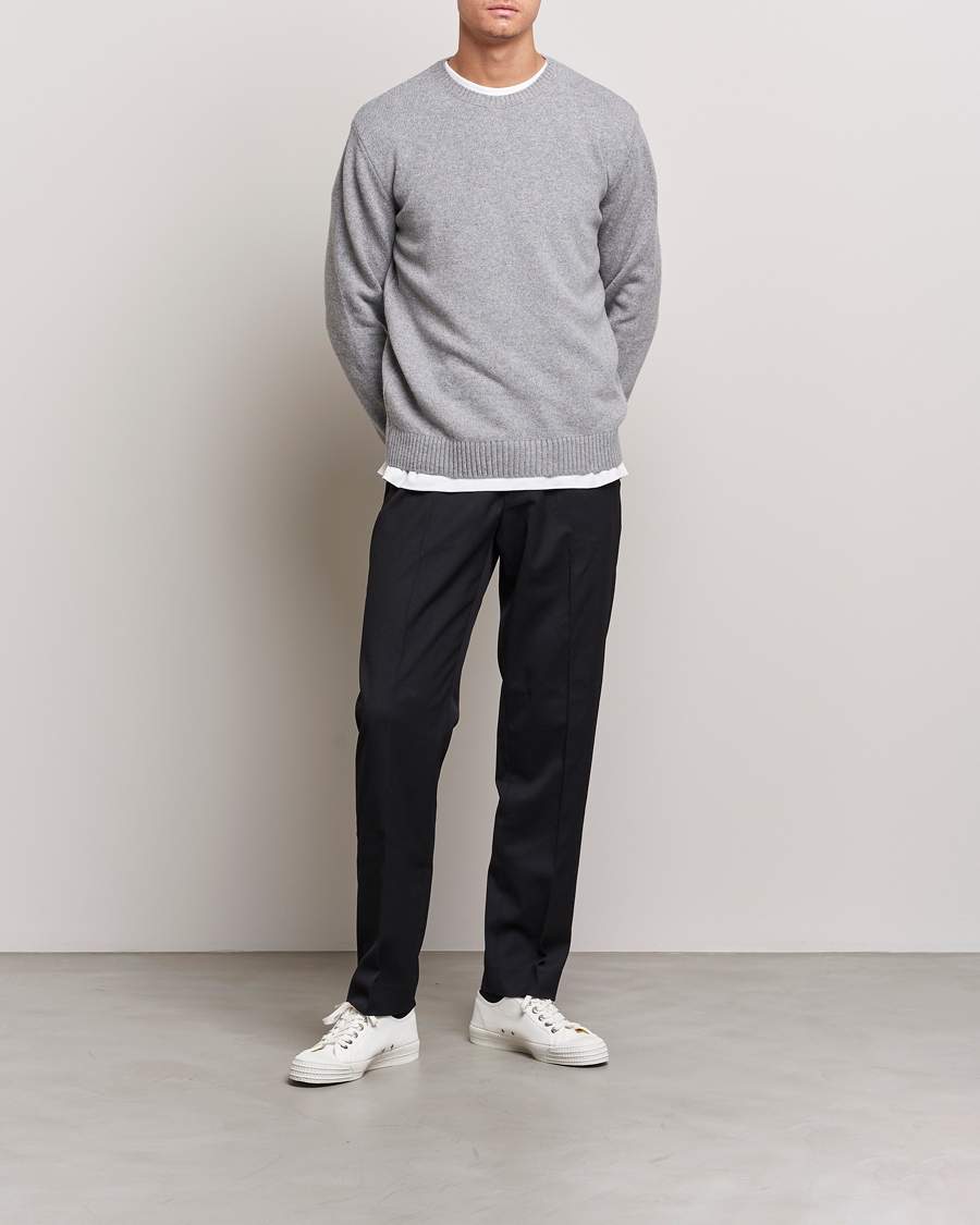 Herre | Trøjer | Colorful Standard | Classic Merino Wool Crew Neck Heather Grey