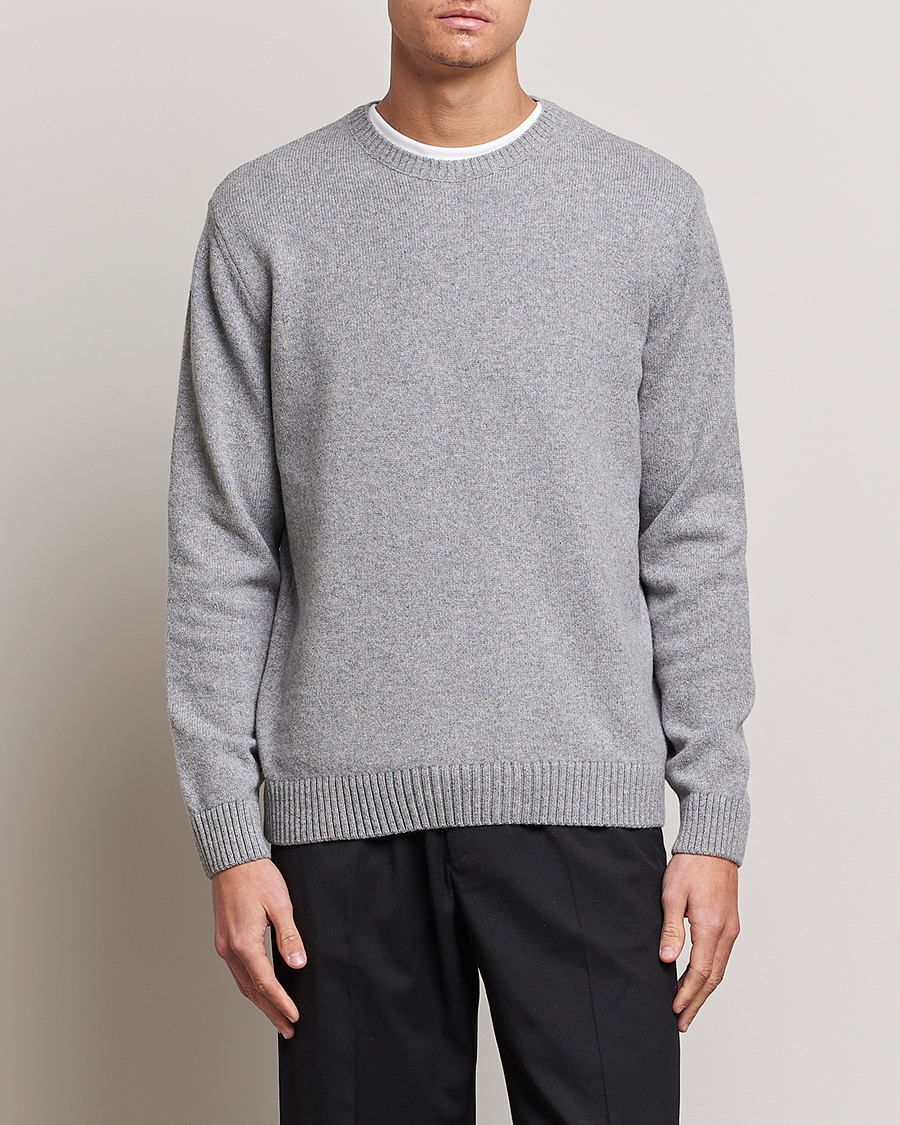 Herre | Trøjer | Colorful Standard | Classic Merino Wool Crew Neck Heather Grey