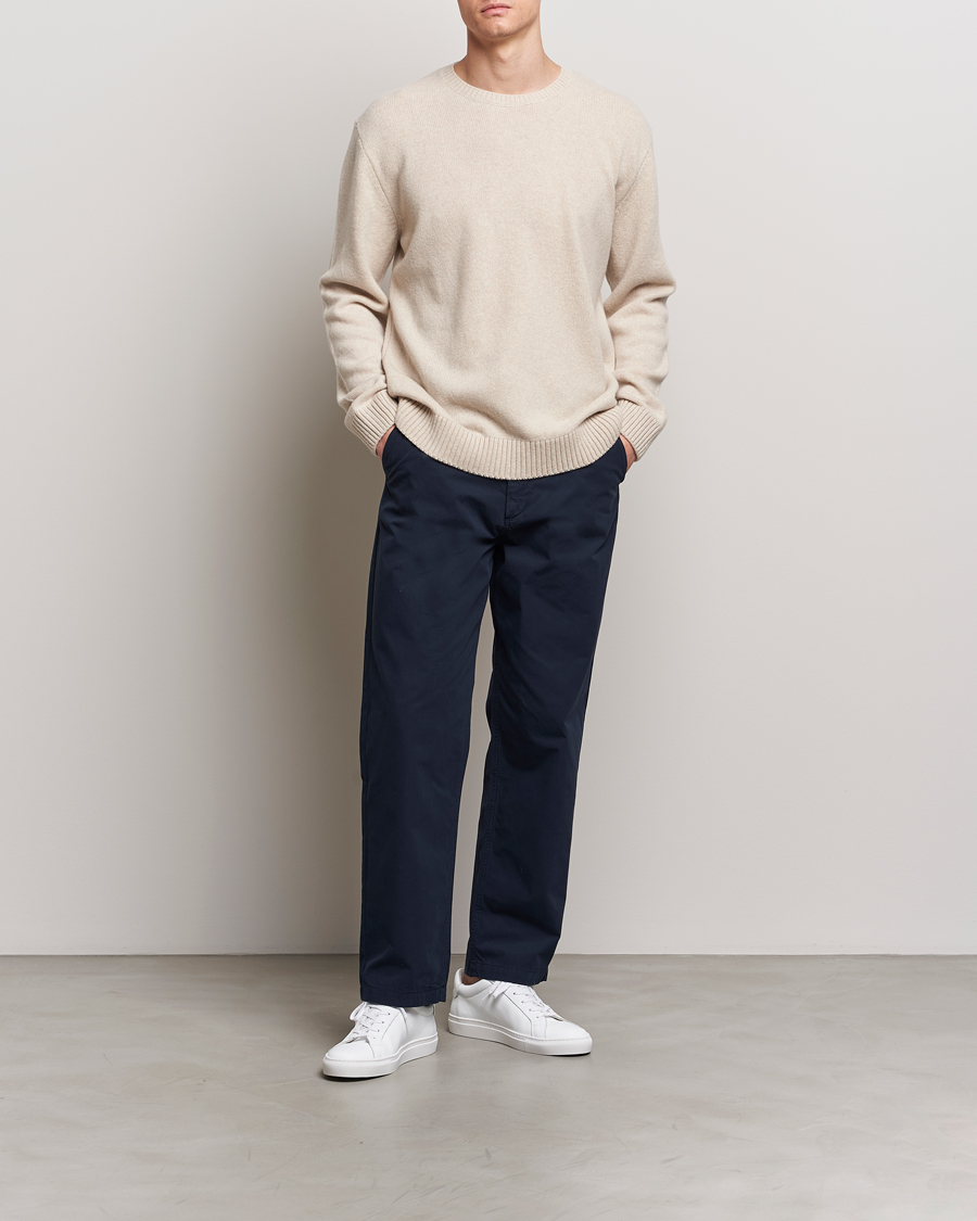 Herre | Trøjer | Colorful Standard | Classic Merino Wool Crew Neck Ivory White
