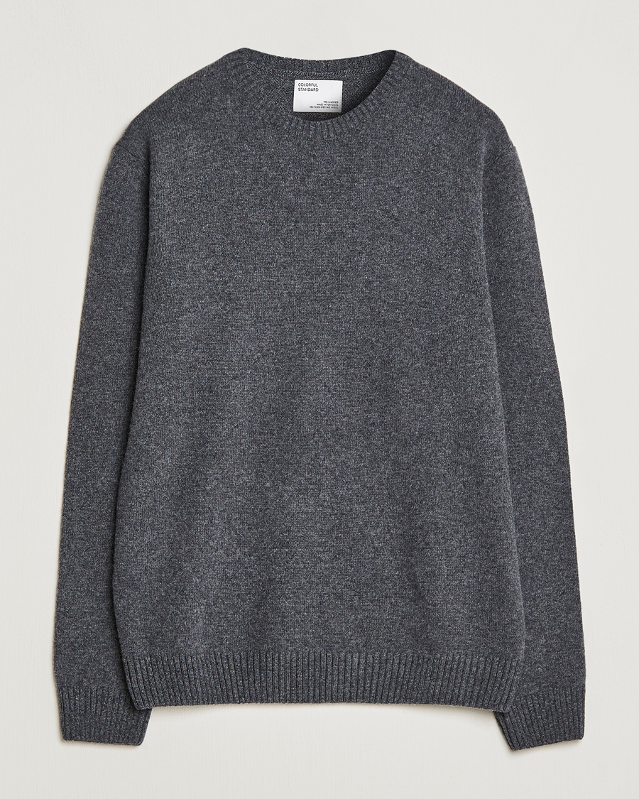 Herre | Trøjer | Colorful Standard | Classic Merino Wool Crew Neck Lava Grey