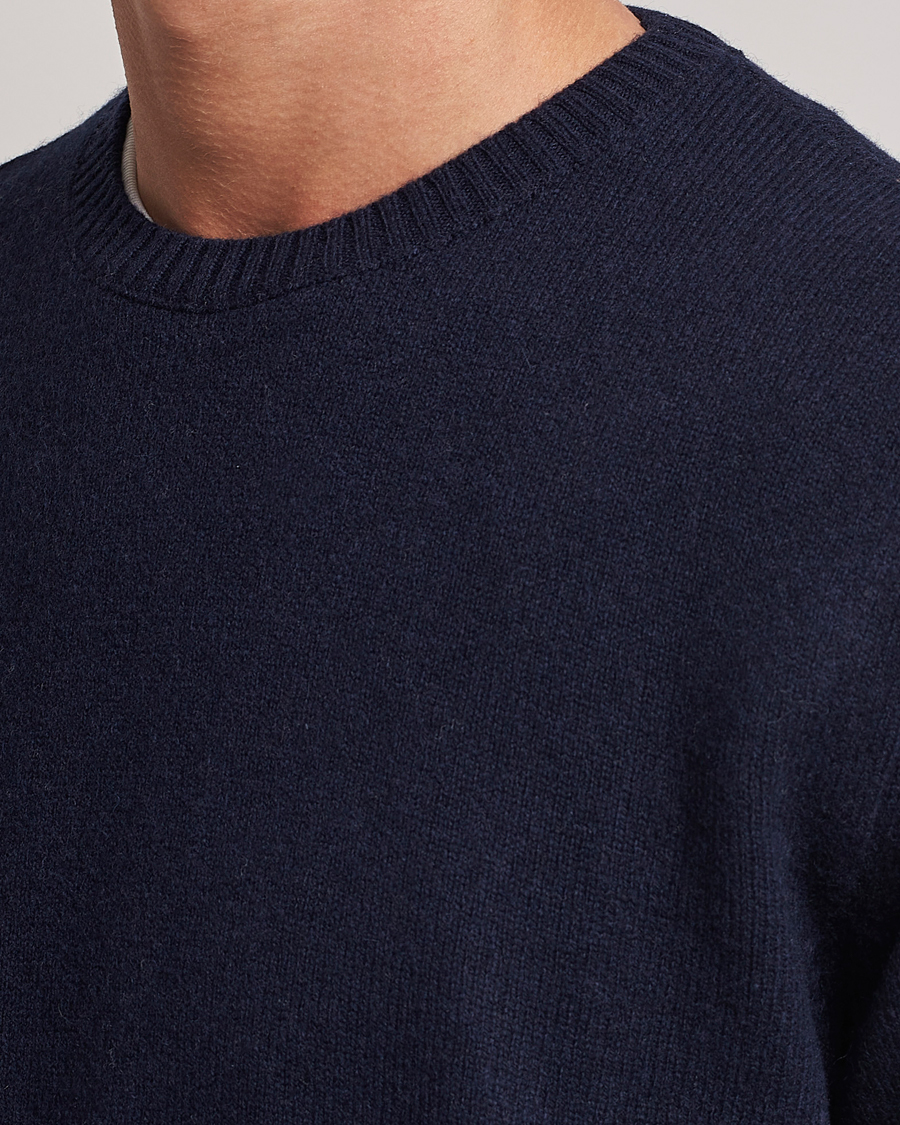 Herre | Trøjer | Colorful Standard | Classic Merino Wool Crew Neck Navy Blue