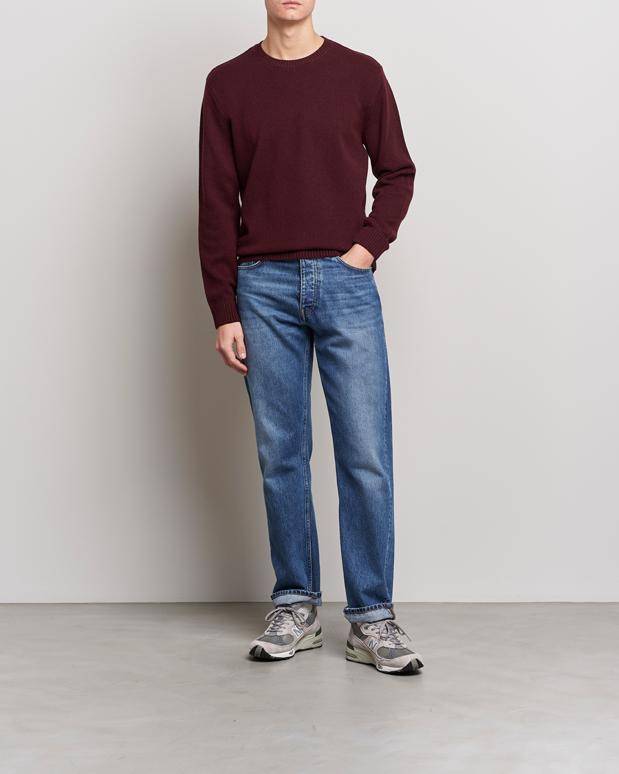 Herre | Trøjer | Colorful Standard | Classic Merino Wool Crew Neck Oxblood Red