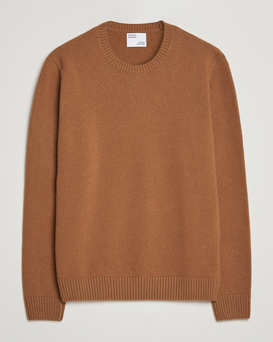 Herre | Trøjer | Colorful Standard | Classic Merino Wool Crew Neck Sahara Camel