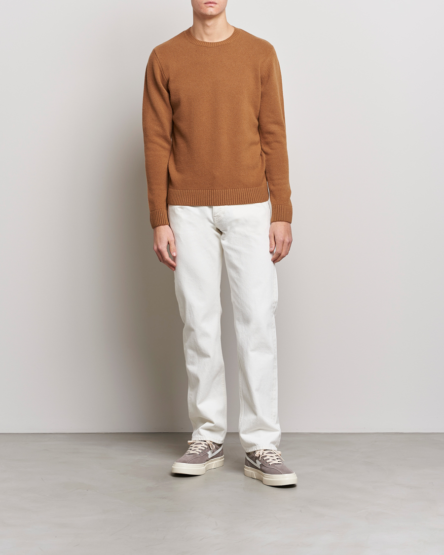 Herre | Trøjer | Colorful Standard | Classic Merino Wool Crew Neck Sahara Camel