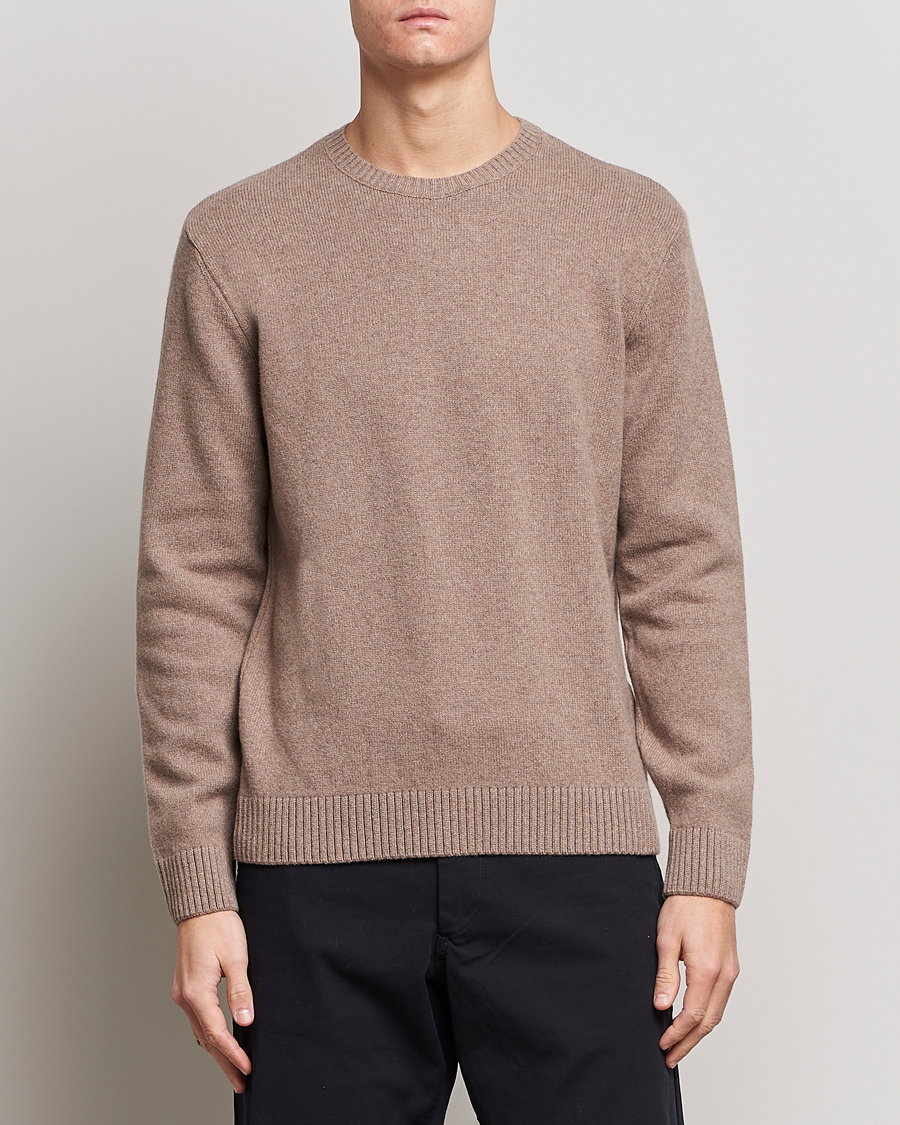 Herre | Trøjer | Colorful Standard | Classic Merino Wool Crew Neck Warm Taupe