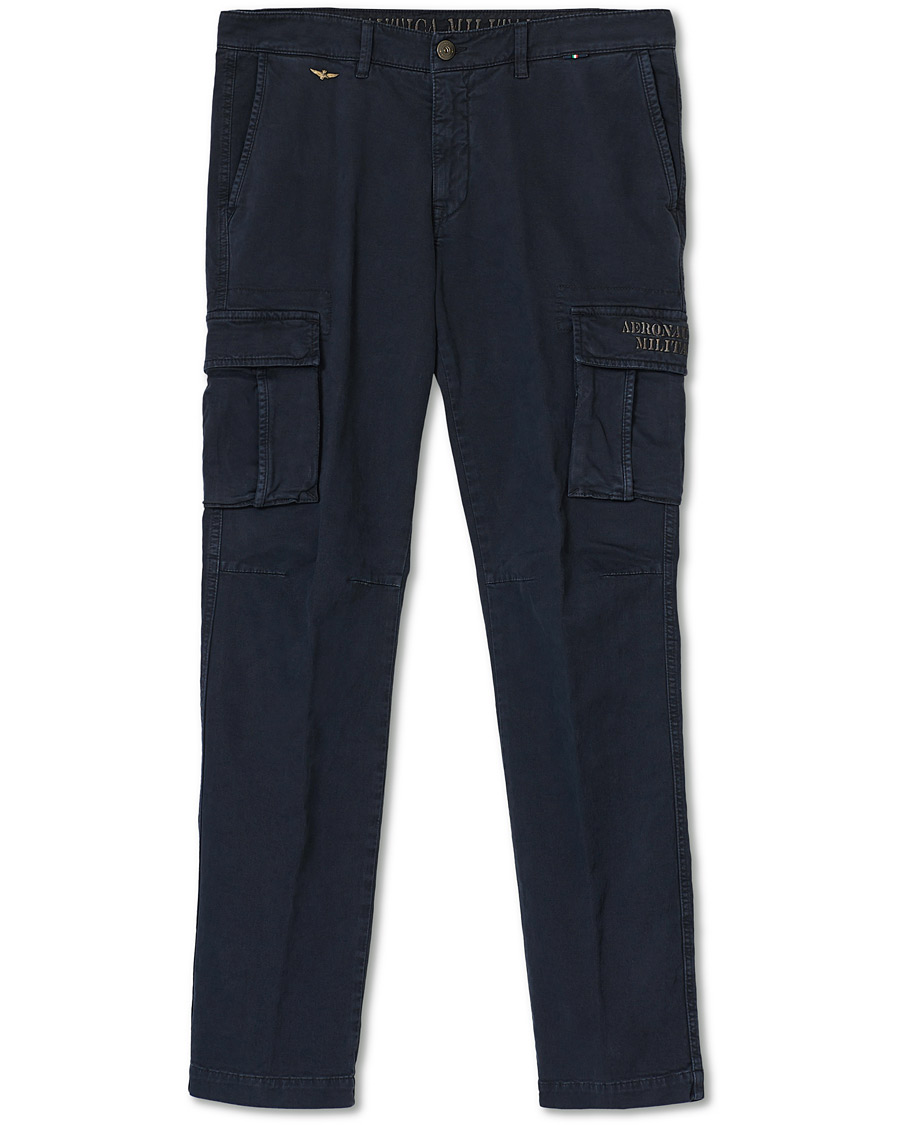 Herre | Bukser | Aeronautica Militare | Cargo Trousers Blue Navy