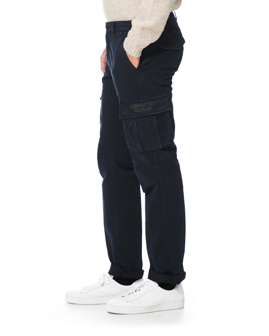 Herre | Bukser | Aeronautica Militare | Cargo Trousers Blue Navy