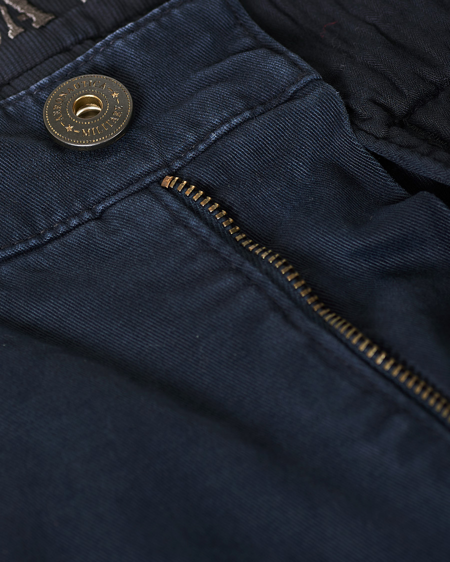 Herre | Bukser | Aeronautica Militare | Cargo Trousers Blue Navy