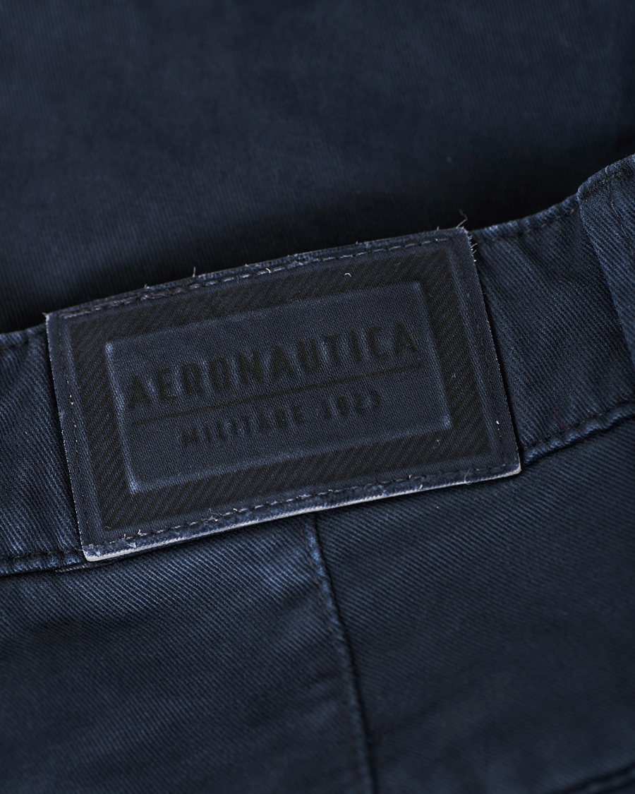 Herre | Bukser | Aeronautica Militare | Cargo Trousers Blue Navy