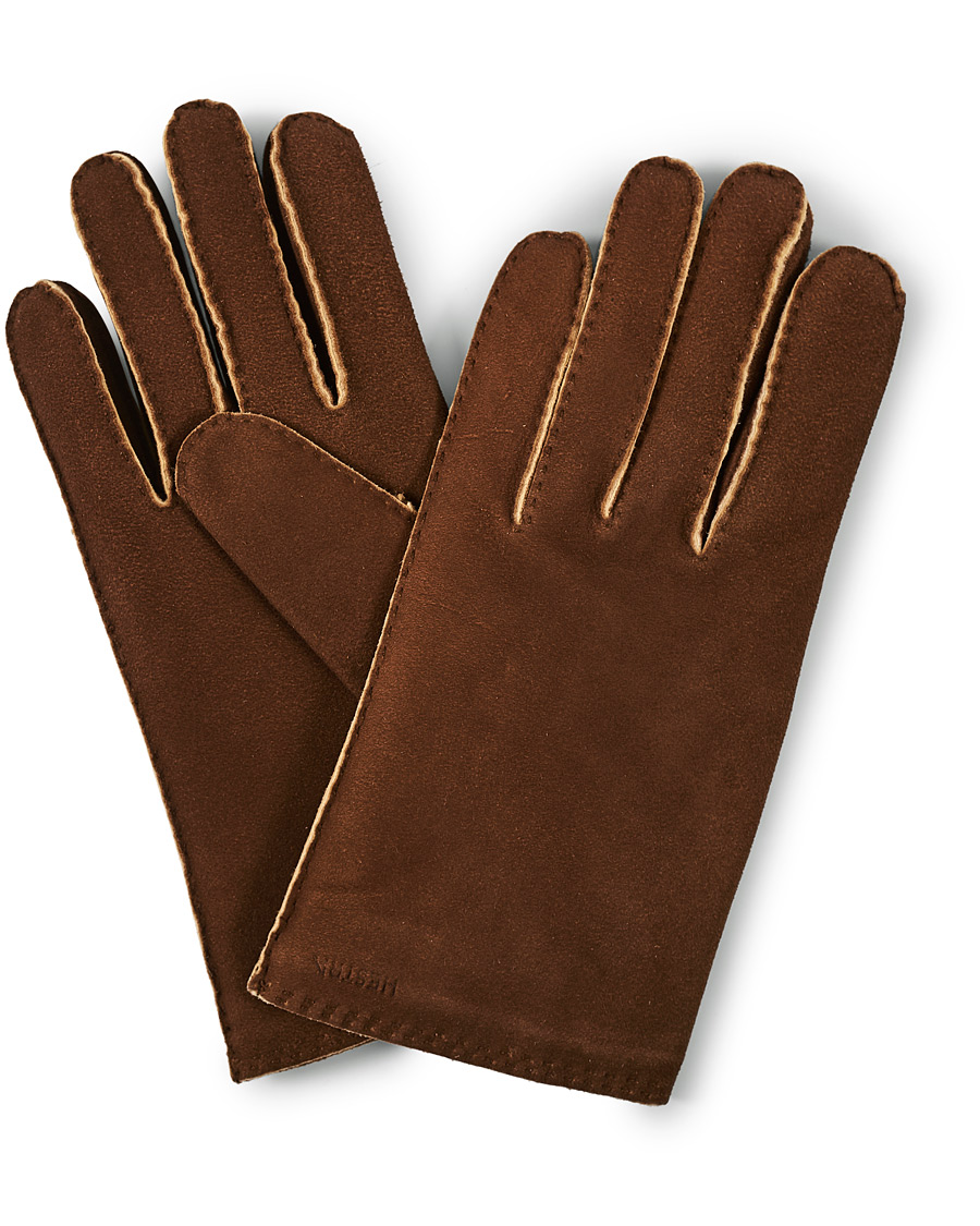 Herre | Hestra Philippe Chamoise Wool Lined Glove Brown | Hestra | Philippe Chamoise Wool Lined Glove Brown
