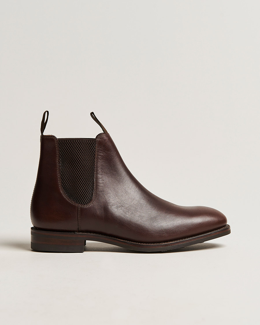 Herre | Støvler | Loake 1880 | Chatsworth Chelsea Boot Dk Brown Waxy Calf