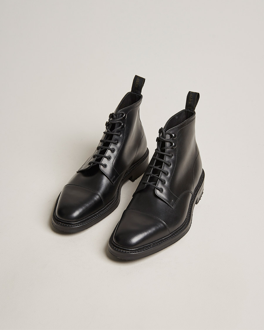 Herre | Sorte støvler | Loake 1880 | Roehampton Boot Black Calf
