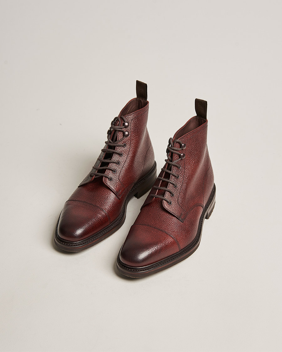 Herre | Loake 1880 Roehampton Boot Oxblood Calf Grain | Loake 1880 | Roehampton Boot Oxblood Calf Grain
