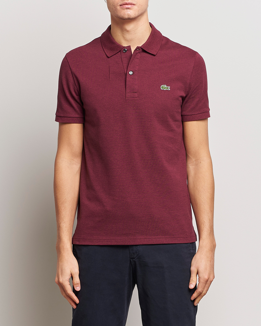 Herre | Kortærmede polotrøjer | Lacoste | Slim Fit Polo Piké Vine Chine