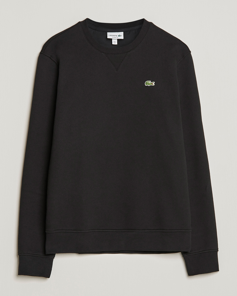 Herre | Trøjer | Lacoste | Crew Neck Sweatshirt Black